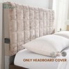 Headboard Cover Bed - Thickened Soft Stretch Slipcover Flannel Fabric,