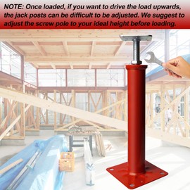 House Floor Jacks for Leveling & Stabilizing Floor Beams, 11" -16" Screw Basement Floor Jack Post Pole Joist Jacks, Telescoping Screw Jacks for Temporary Support House Foundation Repair