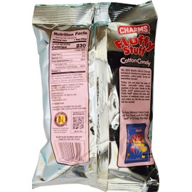 Set of (4) 2.1 oz Rainbow Sherbet Cotton Candy - Great for Birthdays and Parties! - Peanut and Gluten Free - 8.4 Total Ounces of Cotton Candy