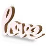 levandeo Lettering Love L22.5 cm Pastel Pink Wooden Table Decoration