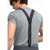 maier sports Adult Braces Suspender, Black, 1