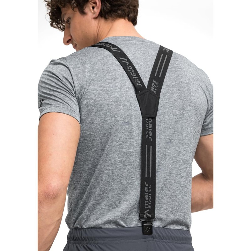 maier sports Adult Braces Suspender, Black, 1
