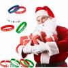 Virtue morals 60 Pieces Christmas Silicone Bracelets Rubber Wristbands 15