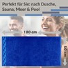Lashuma Towel Set 50 x 100 cm Blue - Aquamarine,