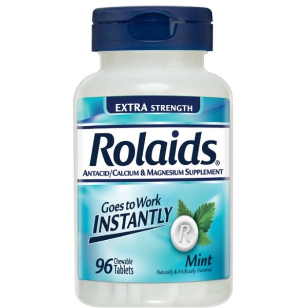 Rolaids Extra Strength Tablets Mint, 96 ea (Pack of 6)