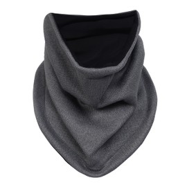 Heat Logic Winter Neck Warmer for Women, Ski Neck Gaiter Face Scarf, Fleece Gaiter Mask, Thick Windproof Scarf for Women - CHARCOAL