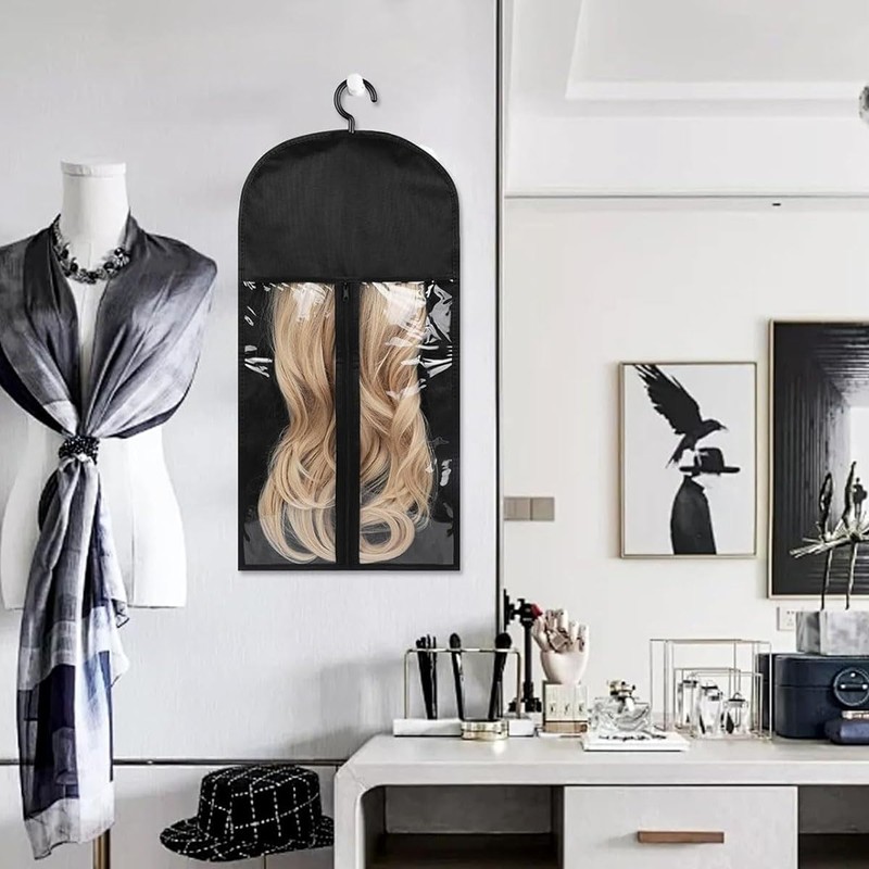 HASTHIP® 3 bolsas para guardar extensiones de cabello y pelucas