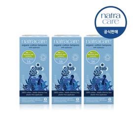 NatraCare Tampon Applicator-Regular 3 pack, total 48 sheets / 나트라케어 탐폰 어플리케이터-레귤러 3개 묶음 총48매입