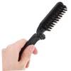FOMIYES Folding Beard Brush Portable Detangling Styling Brush for Travel