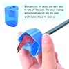 Iwobi 12 Pieces Manual Pencil Plastic Pencil Sharpener for Children,