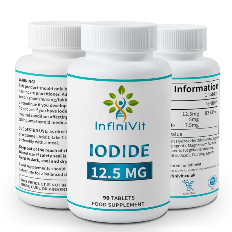 Iodine Tablets 12.5mg, Lugols Iodine Tablets, High Strength Iodine and