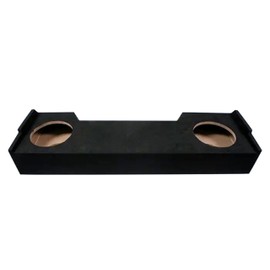 American Sound Connection 2X12DTB-CREW-19UP Dual 12 Inch Subwoofer Box Enclosure Compatible with Dodge Ram Crew Cab 2019-Up