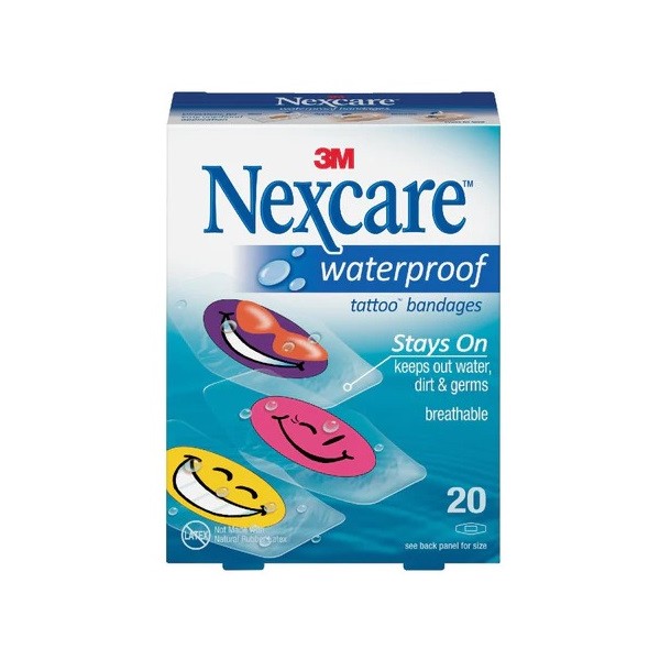 Nexcare - Waterproof Bandages - Cool Smiley 20