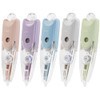 Geluode 5Pcs Refillable Retractable Correction Tape, Retractable Pen Style Correction Tape, Refill Pen Applicator White Out for Kids Student Writing Office School Supplies, 1/5in.x 19.7ft.(5mm x 6m)