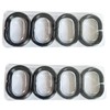 Plastic Shower Curtain Rings Hooks for Bathroom Shower Window Rod