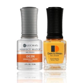 LeChat Perfect Match UV Gel + Nail Polish - PMS063N Orange Crush