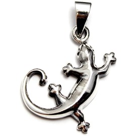 COSUMOSU 925 Sterling Silver Gecko Lizard Hawaiian pendant