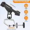 PLUSINNO Fishing Boat Rods Holder Large Clamp Opening 360 Degree