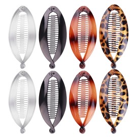 8 Stück flache Haarklammern für Damen, starker Halt Frauen-Haarspangen Damen, matte große haarklammer für dünnes und dickes Haar