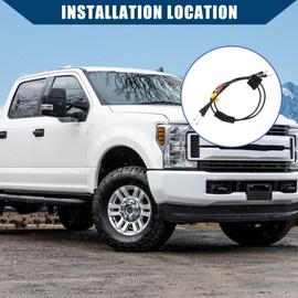 Hihaha Rear Door Upper Latch Release Cable for Ford F-150 1997-2003 / Door Latch Cable/Durable / 2Pcs Black