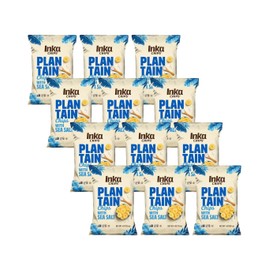Inka Crops Inka Chips, Seasalt Plantain Chips, 4 Ounce (Pack of 12)
