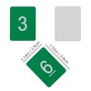 Plastic Numbered Tags Number Disc Number Token Rectangle (0-50, Green)