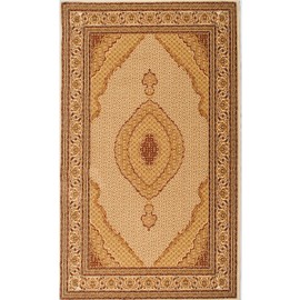 RUG BRANCH Majestic Traditional Moroccan Beige Cream Indoor Runner Rug for Entryway, Hallway, Bathroom, and Kitchen - 2' x 8' (2'3" X 8')