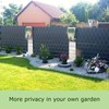 workingHOUSE Polyrattan Privacy Screen Strips for Double Bar Mesh -