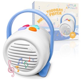LITTLE APOLLO® Music Player for Kids – Nursery Rhymes, Bedtime Music and Childrens Songs in One Toy for Toddlers – Portable Baby White Noise Machine and Pram Toy for Sleep or Fun