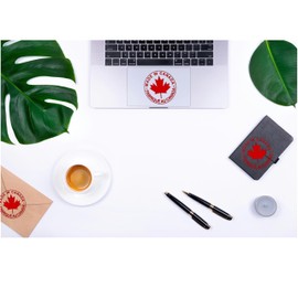 300 Pcs 1 Inch Stickers Made in Canada, Fabriqué au Canada Labels for Crafts, Phone,Laptop, Water Bottle, Notebook & Party Decor,Waterproof & Durabl