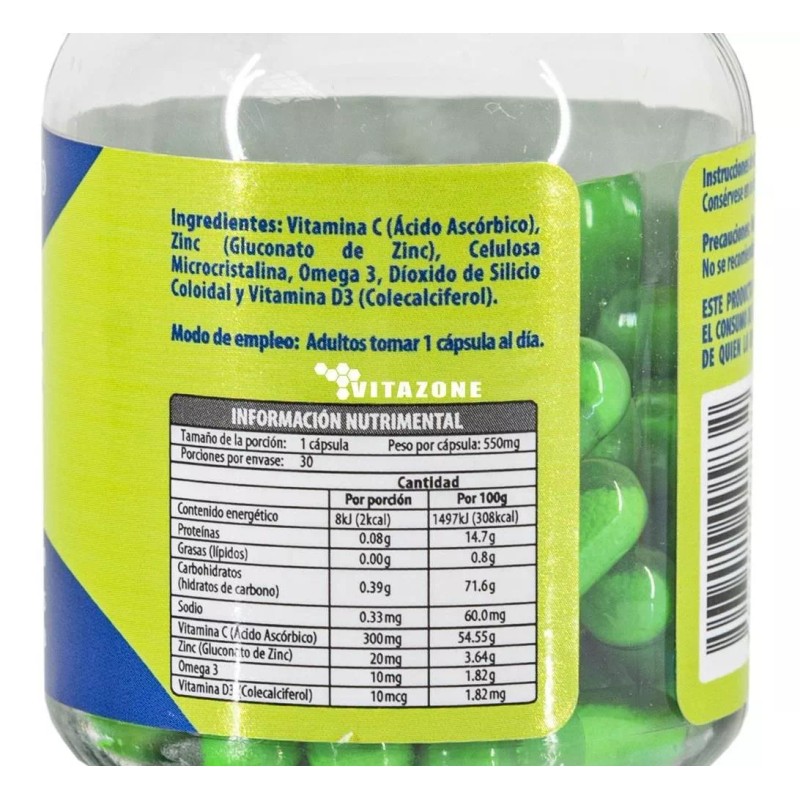 Naturagel Vitamina C + Zinc + Vitamina D3+ Omega 3