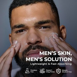DIPSEVEN 6 in 1 Face Cream for Men: Anti-Aging Mens Moisturizer - Firming Peptide & Hyaluronic Acid & Squalane - Wrinkles Cream Eye Bag Treatment for Men