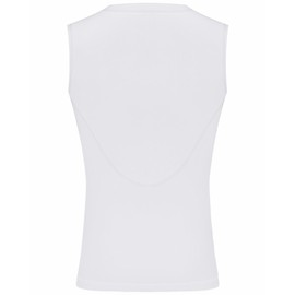 Runhit Youth Baseball Chest Protector Shirt Softball Football Padded Compression Shirt Heart Guard Sternum Protection for T-Ball Lacrosse White M