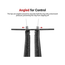 TEKTON 9 Inch External Retaining Ring Pliers (0.090 in. Tips) | PRR33090