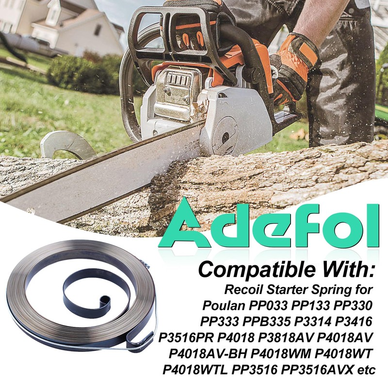 Adefol Starter Spring for Craftsman Poulan PP033 PP133 PP330 PP333