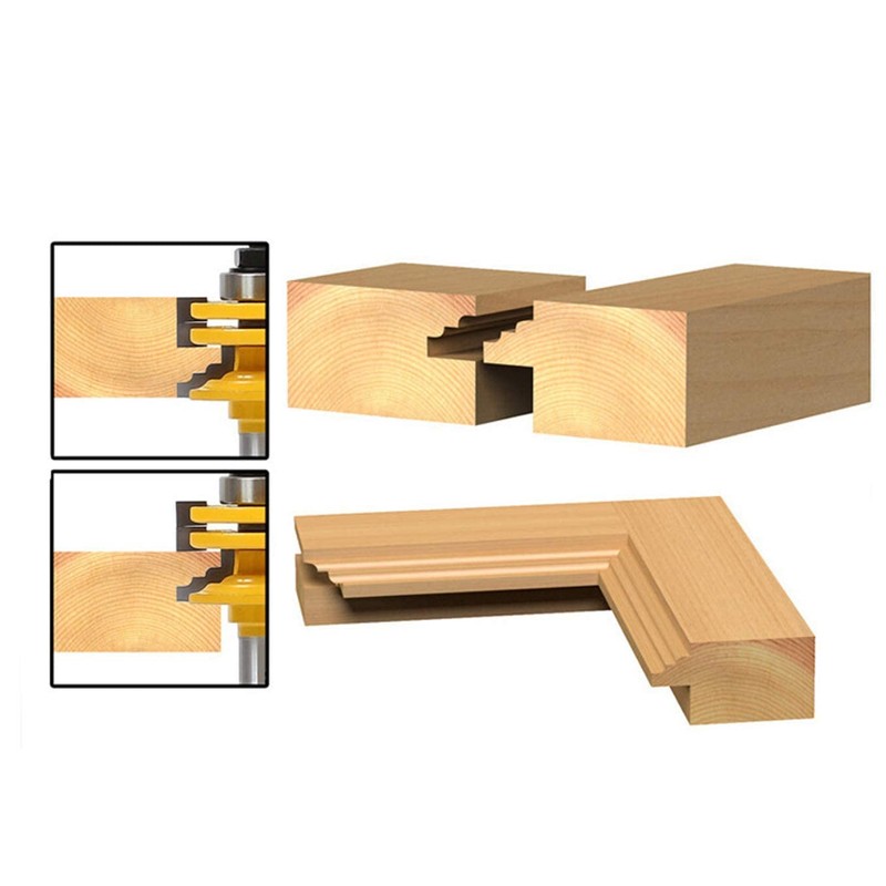 APlus 1/2'' Shank Lock Miter Router Bit, Door & Window
