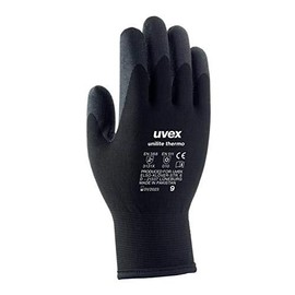 Uvex 60593 10 Unilite Thermo Safety Glove, Size: 10, Black