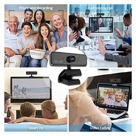 Web Camera Full HD 1080P Web Camera with Microphone Webcam for Laptop Computer USB PC Camera for Video Call Twitch Steam Web CAM for Gaming Video...  