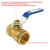 sourcing map Lever Handle Chrome Plated Iron Replacement Quarter Turner