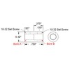 8mm to 8mm Stainless Steel Set Screw Shaft Coupler