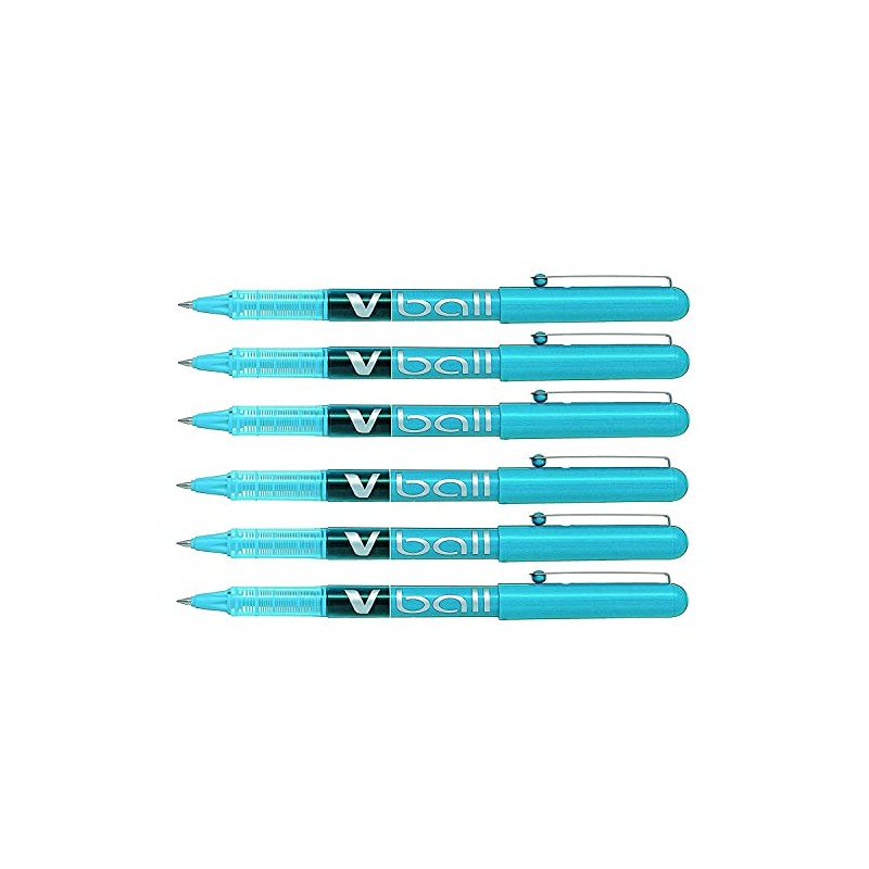 PILOT V Ball VB5 Liquid Ink Rollerball Pens Fine Metal