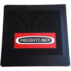 Freightliner 24" x 24" x 1/4" OEM PDT1519 Black Rubber Semi Truck Mud Flap- Single Flap