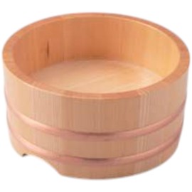 J-kitchens Sushi Plate, Rectangular Plate, Wooden, 5 inch (5 cm) Noodle Tub, Break-resistant Plate, Made in Japan