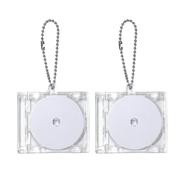 [eREC] NFC CD Shaped Key Holder with Transparent Case, 2