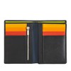 Man's multi-colour leather folding model wallet with zip by DUDU