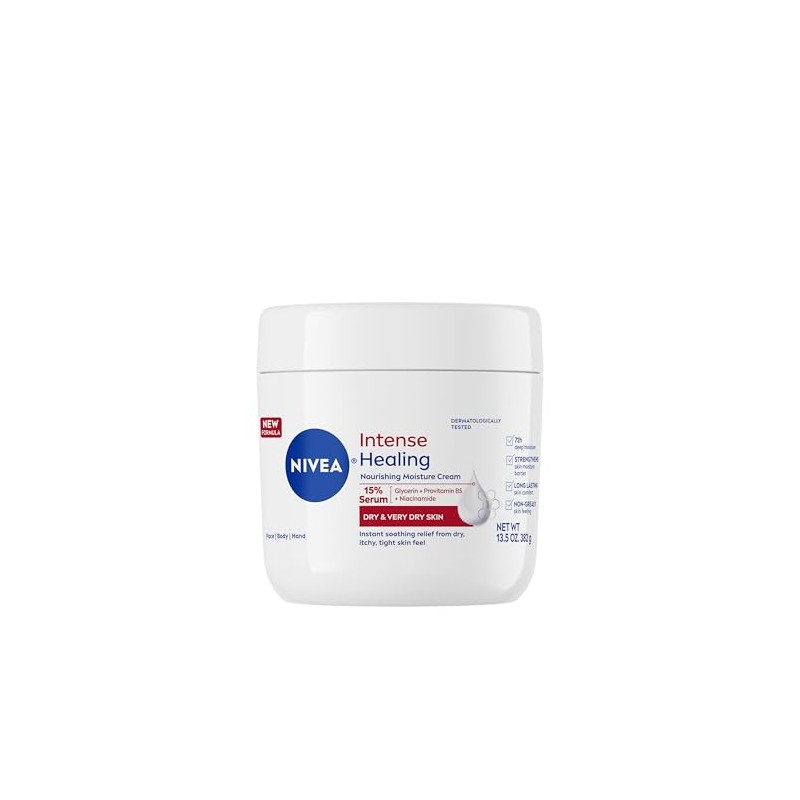 NIVEA Crema curativa intensa, crema corporal hidratante para piel seca,