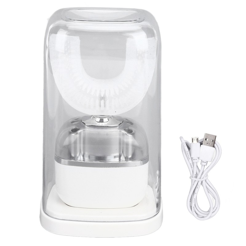 Ultrasonic U Shaped Toothbrushes For Adults High Frequency Vibration Soft