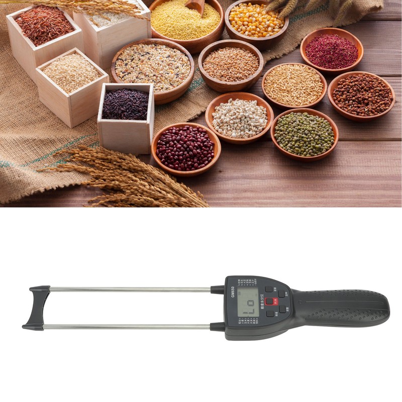 Digital LCD Grain Moisture Meter Dual Probe Backlight Grain Moisture