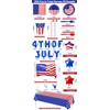 255PCS 4th of July Decorations Patriotic American Flag Party Supplies,Set