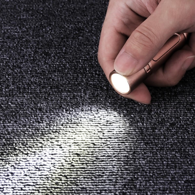 HECLOUD Mini Flashlight 300 Lumens - 3 Modes (High/Low/Strobe) -